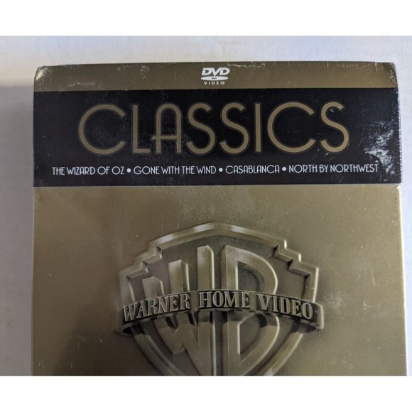 Vintage Classic DVD Movie Collection 4 Movies Warner Bros in Metal Collector Tin - Picture 8 of 8